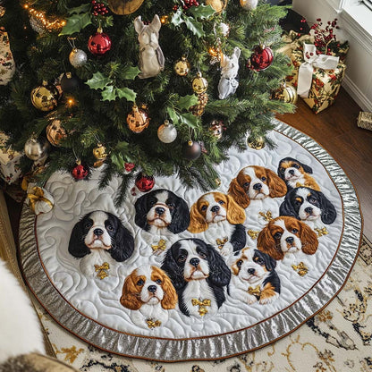 Winter Majesty Quilted Christmas Tree Skirt-Myprintsy