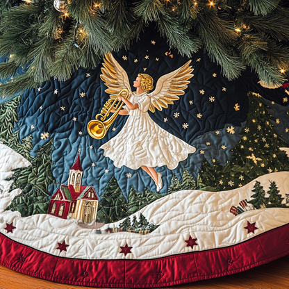 Winter Melody Christmas Quilted Tree Skirt VH-Myprintsy