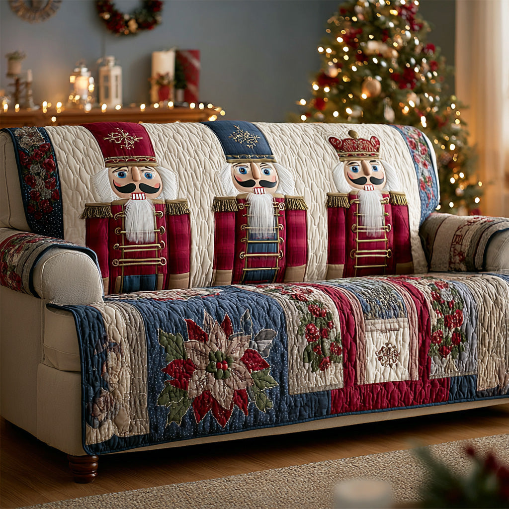 Winter Nutcracker Quilted Sofa Cover VTQ-Myprintsy