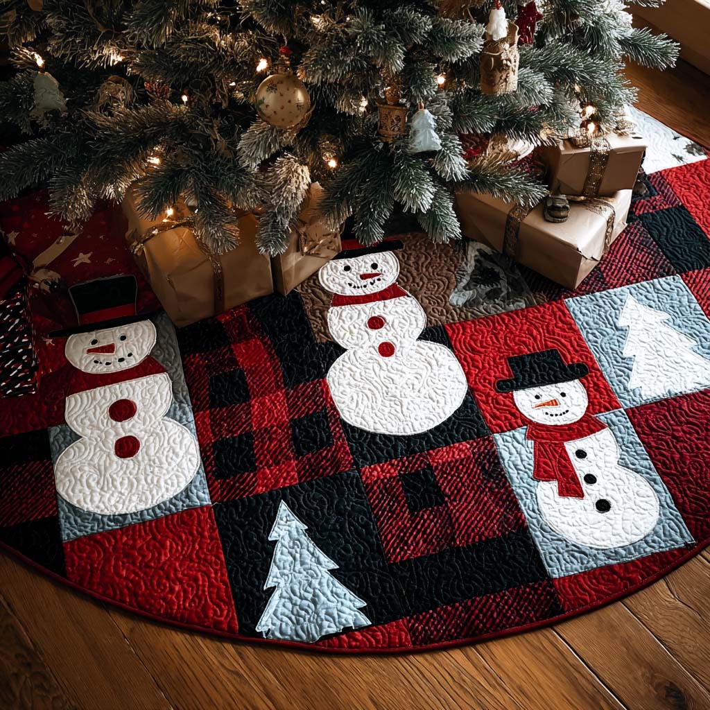 Winter Pal Christmas Quilted Tree Skirt-Myprintsy