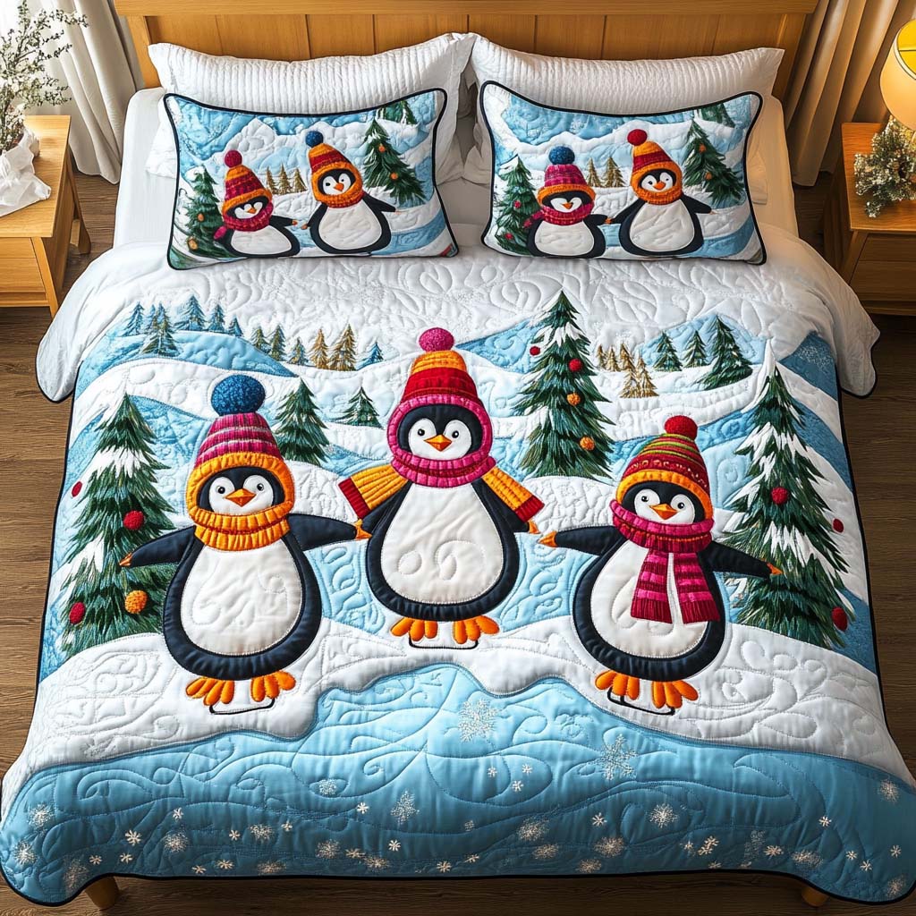 Winter Parade -Piece Quilted Bedding Set VTQ-Myprintsy