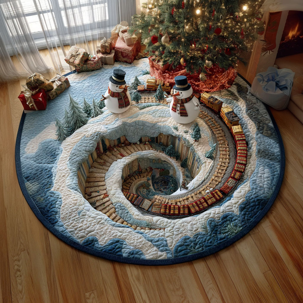 Winter Passage Quilted Round Mat VTQ-Myprintsy