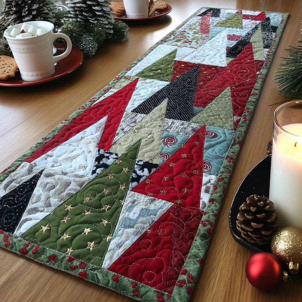 Winter Patchwork Quilted Table Runner VTQ-Myprintsy