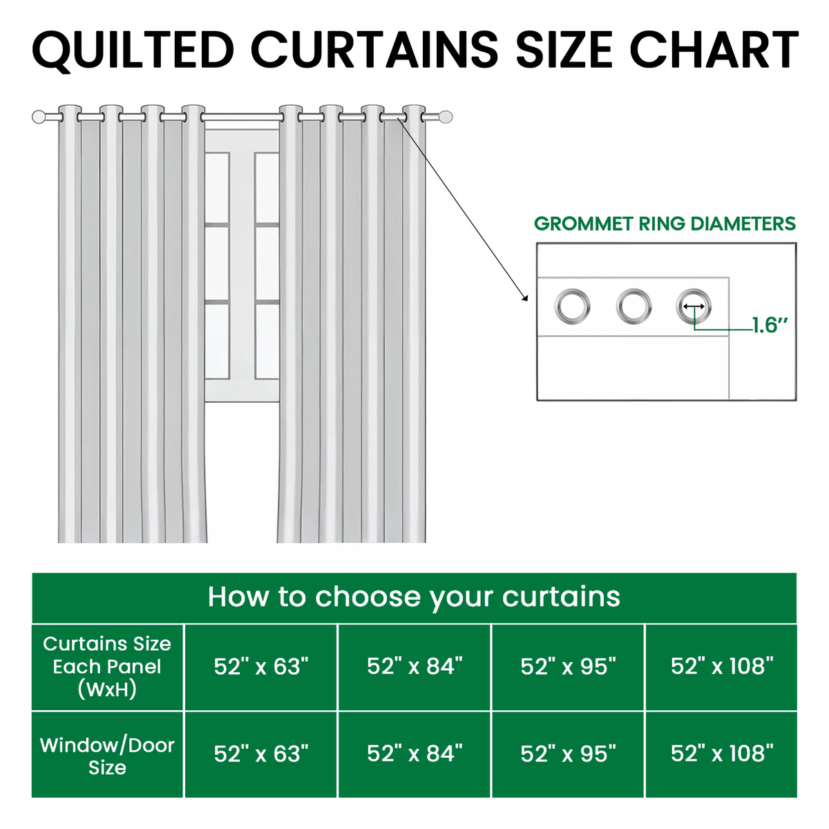 Winter Path Quilted Curtains VTQ-Myprintsy