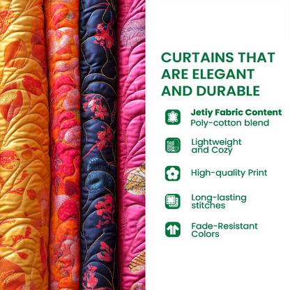 Winter Path Quilted Curtains VTQ-Myprintsy