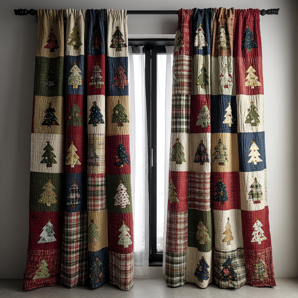 Winter Path Quilted Curtains VTQ-Myprintsy