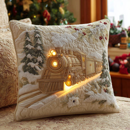 Winter Rail Journey Quited Pillow Case VTQ-Myprintsy