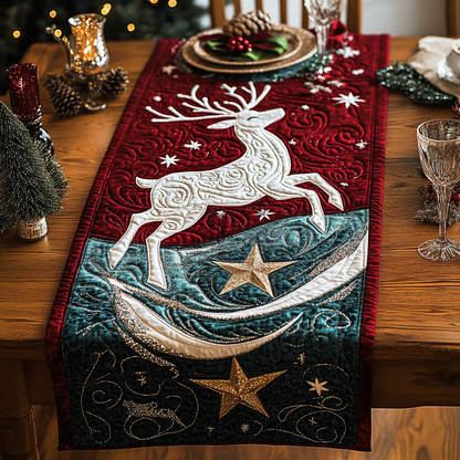 Winter Reindeer Quilted Table Runner VTQ-Myprintsy