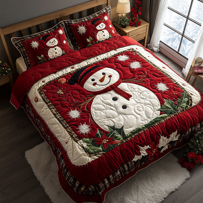 Winter Smile -Piece Quilted Bedding Set VTQ-Myprintsy