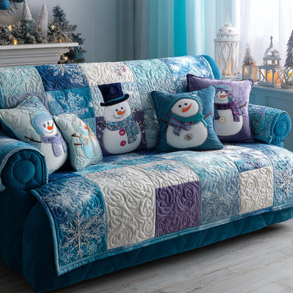 Winter Smiles Quilted Sofa Cover VTQ-Myprintsy