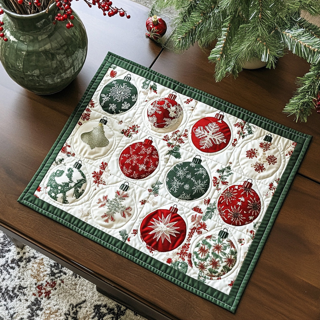 Winter Sparkle Quilted Place Mat VTQ-Myprintsy