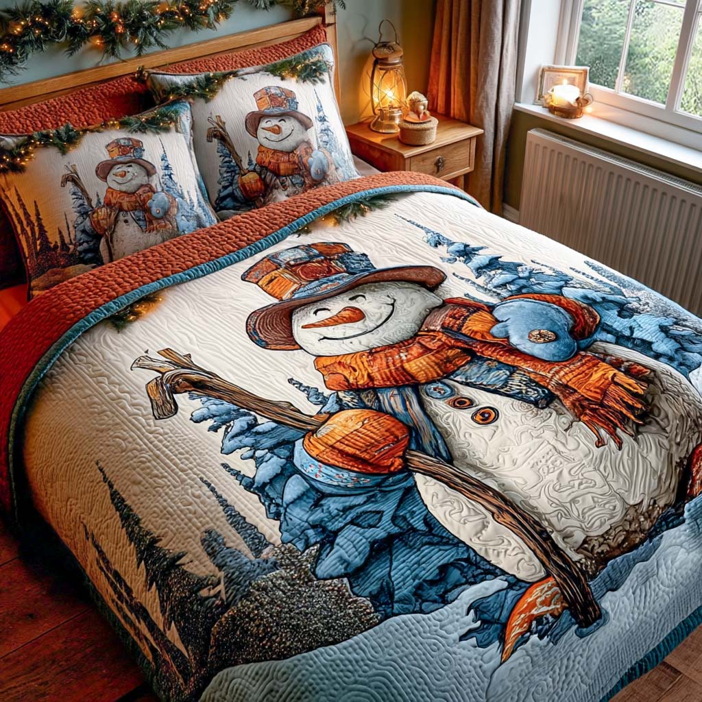 Winter Stroll -Piece Quilted Bedding Set VTQ-Myprintsy