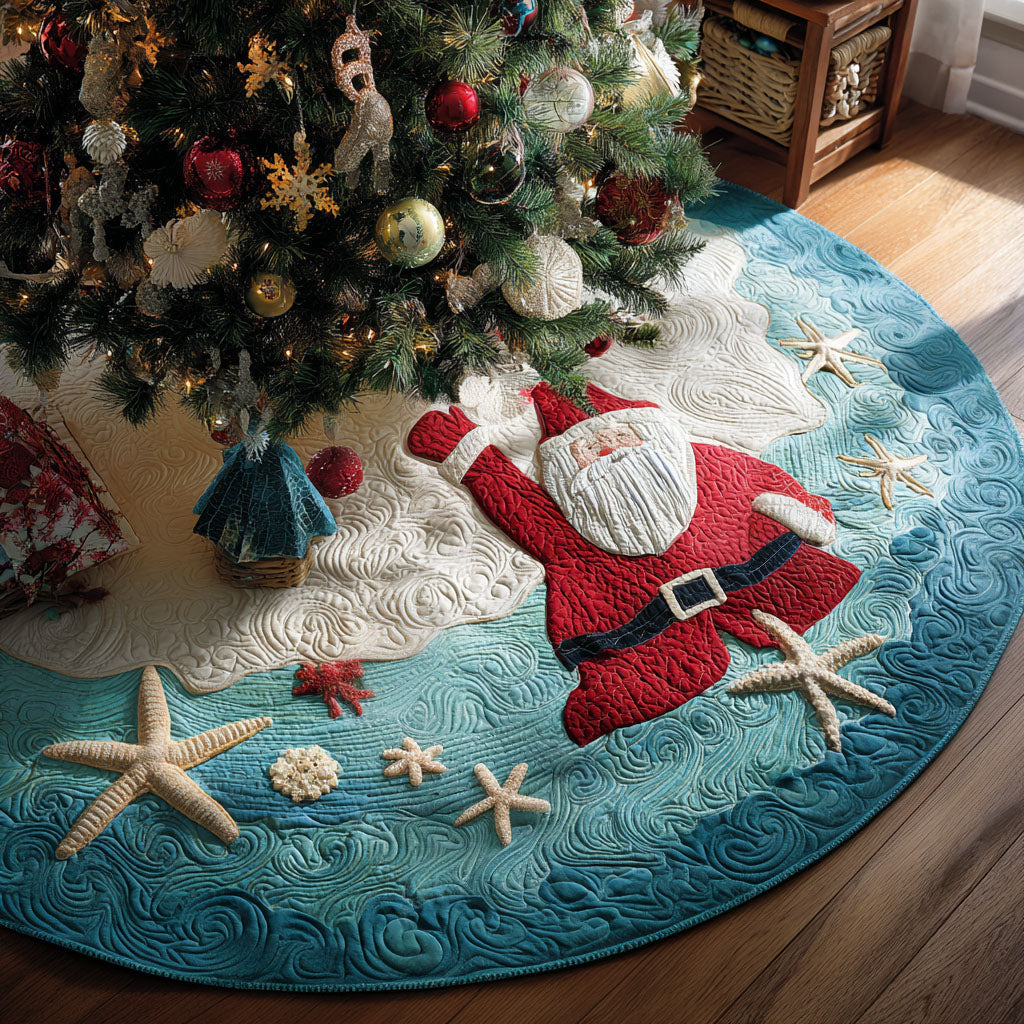 Winter Tide Blessings Christmas Quilted Tree Skirt-Myprintsy