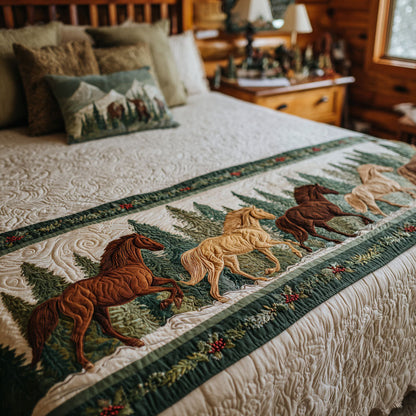 Winter Trot Quilted Bed Runner VTQ-Myprintsy