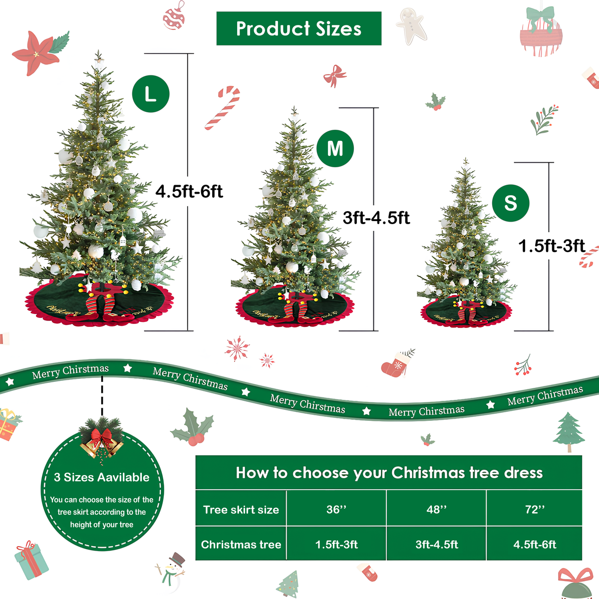 Winter Trunks Quilted Christmas Tree Skirt-Myprintsy