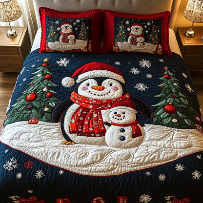 Winter Waddle -Piece Quilted Bedding Set VTQ-Myprintsy