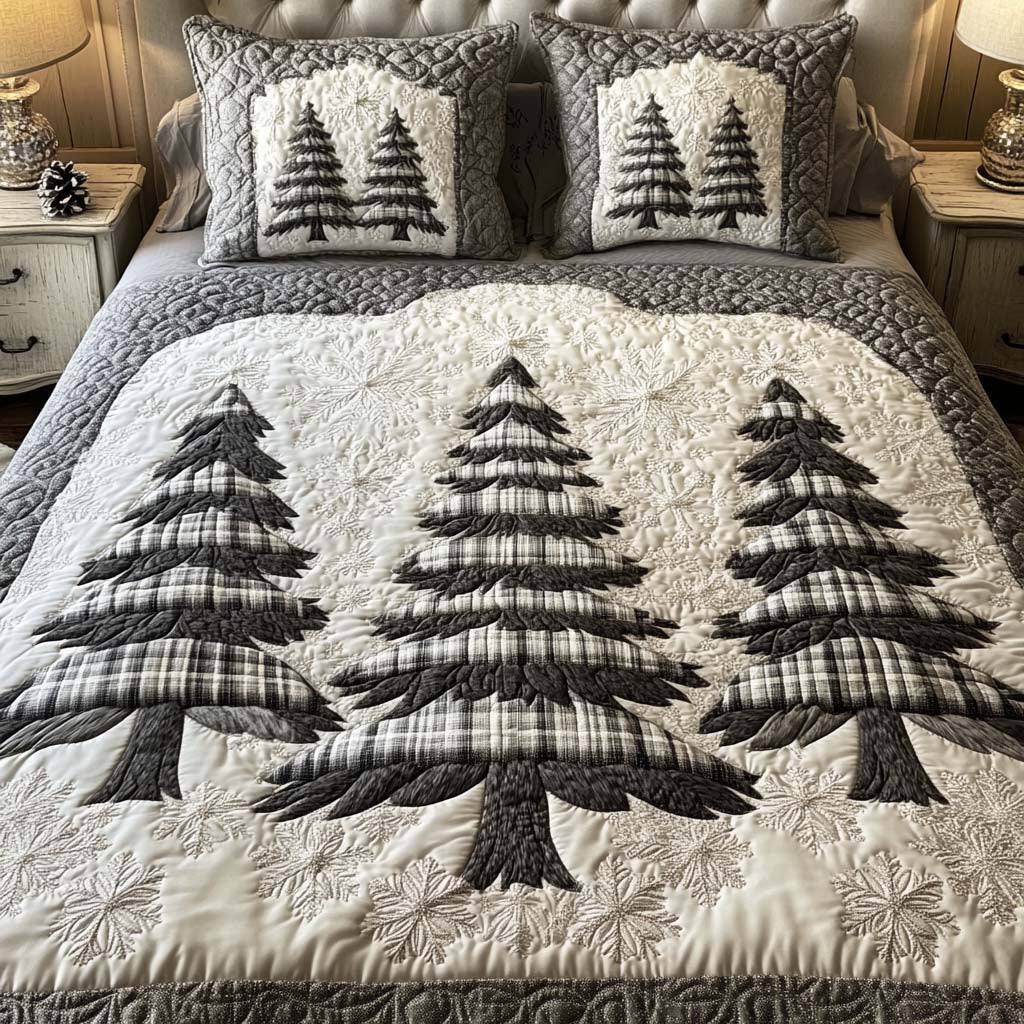 Winter Whisper -Piece Quilted Bedding Set VTQ-Myprintsy