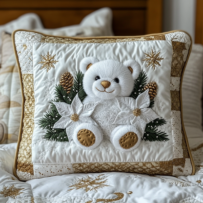 Winter White Quilted Bedding Pillow Case VTQ-Myprintsy