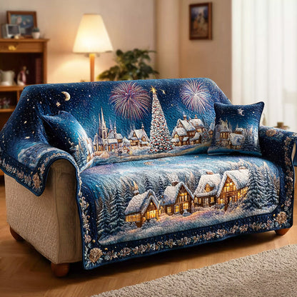 Winter Wish Meadow Quilted Sofa Cover VTQ-Myprintsy