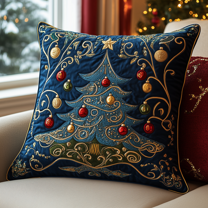 Winter Wonderland Pine Quilted Pillow Case VTQ-Myprintsy