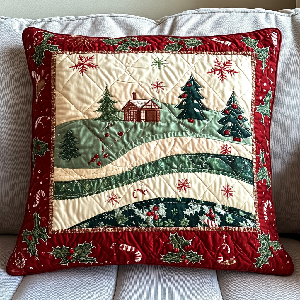 Winter Wonderland Quilted Pillow Case VTQ-Myprintsy