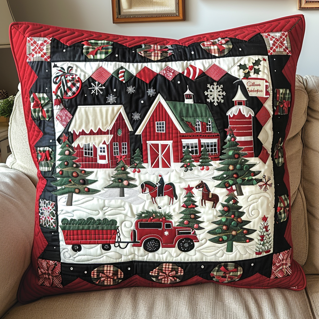 Winter Wonderland Quilted Pillow Case VTQ-Myprintsy