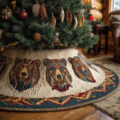 Wisdom Totem Ring Christmas Quilted Tree Skirt-Myprintsy
