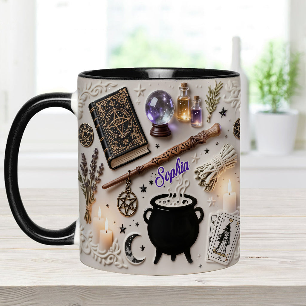 Witchcraft - Personalized Witch Accent Mug & Coaster-Myprintsy
