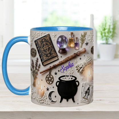 Witchcraft - Personalized Witch Accent Mug & Coaster-Myprintsy