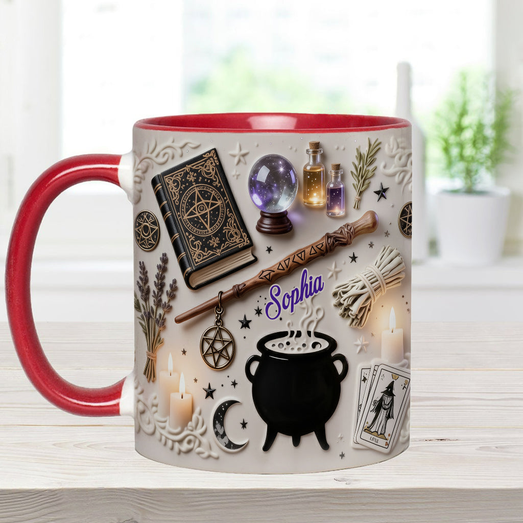 Witchcraft - Personalized Witch Accent Mug & Coaster-Myprintsy