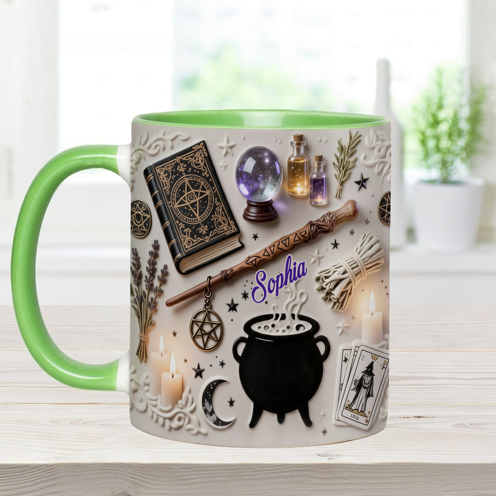 Witchcraft - Personalized Witch Accent Mug & Coaster-Myprintsy