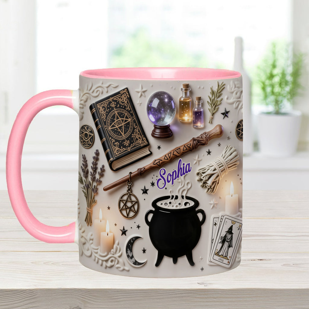 Witchcraft - Personalized Witch Accent Mug & Coaster-Myprintsy