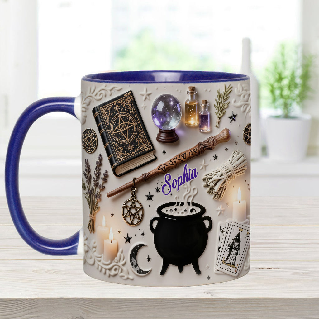 Witchcraft - Personalized Witch Accent Mug & Coaster-Myprintsy