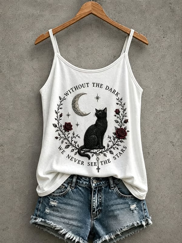 Without The Dark We Never See The Stars - Casual Tank Top-Myprintsy