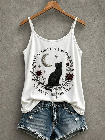 Without The Dark We Never See The Stars - Casual Tank Top-Myprintsy