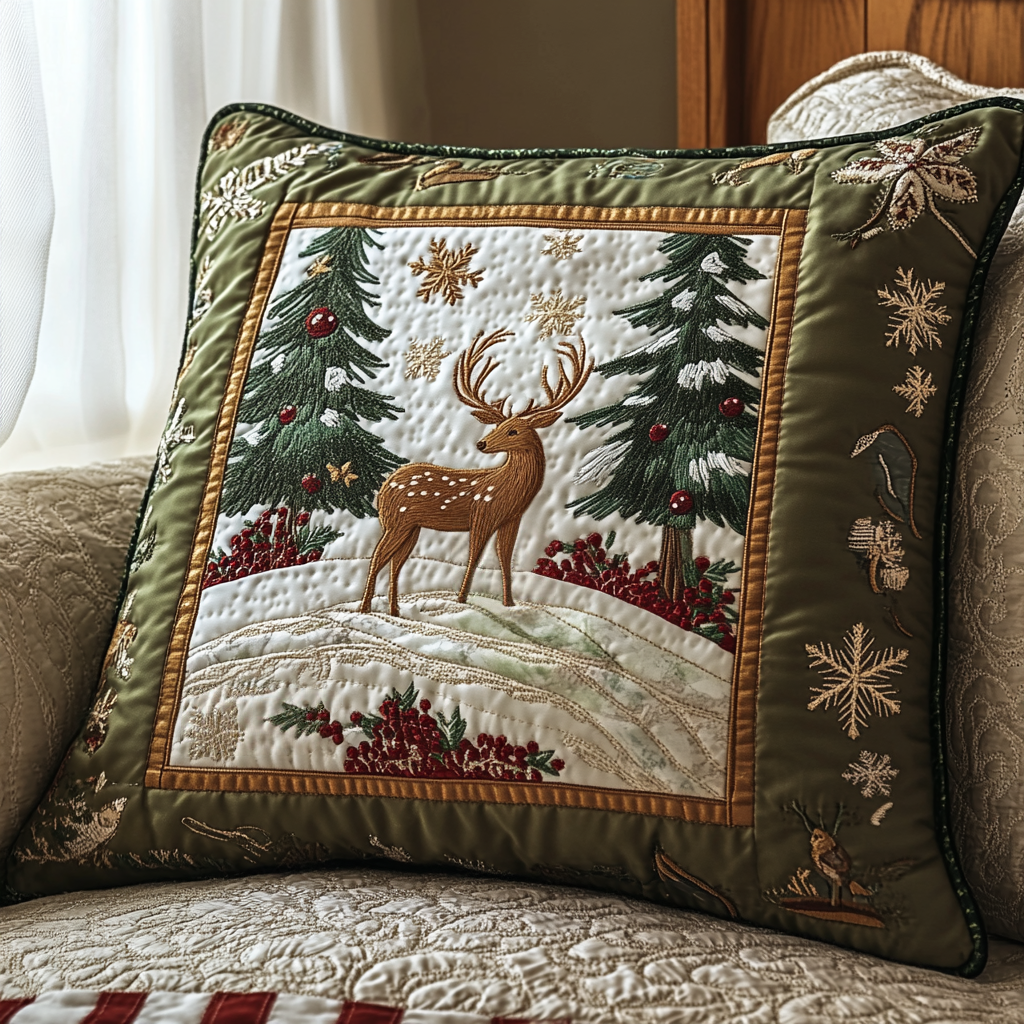 Woodland Whispers Quilted Pillow Case VH VTQ-Myprintsy