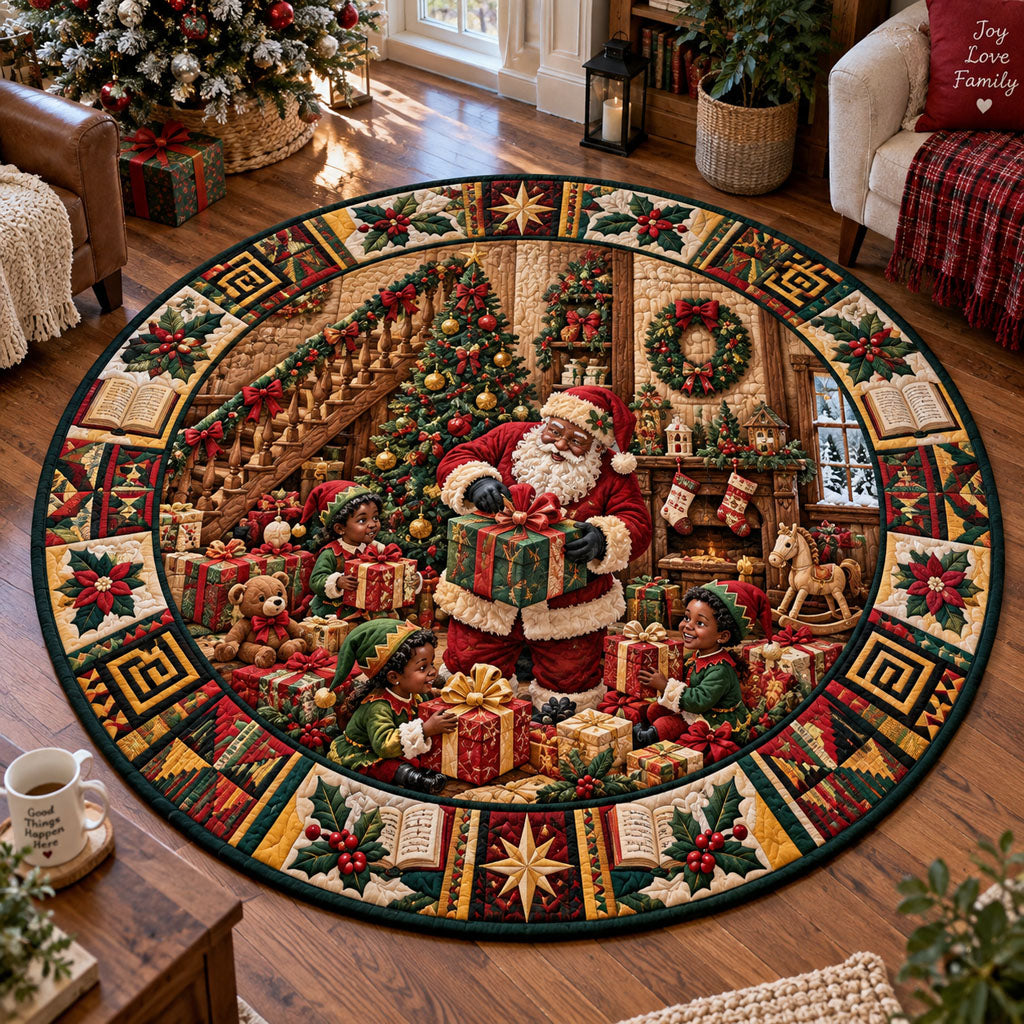 Workshop Wishes Quilted Round Mat VTQ-Myprintsy