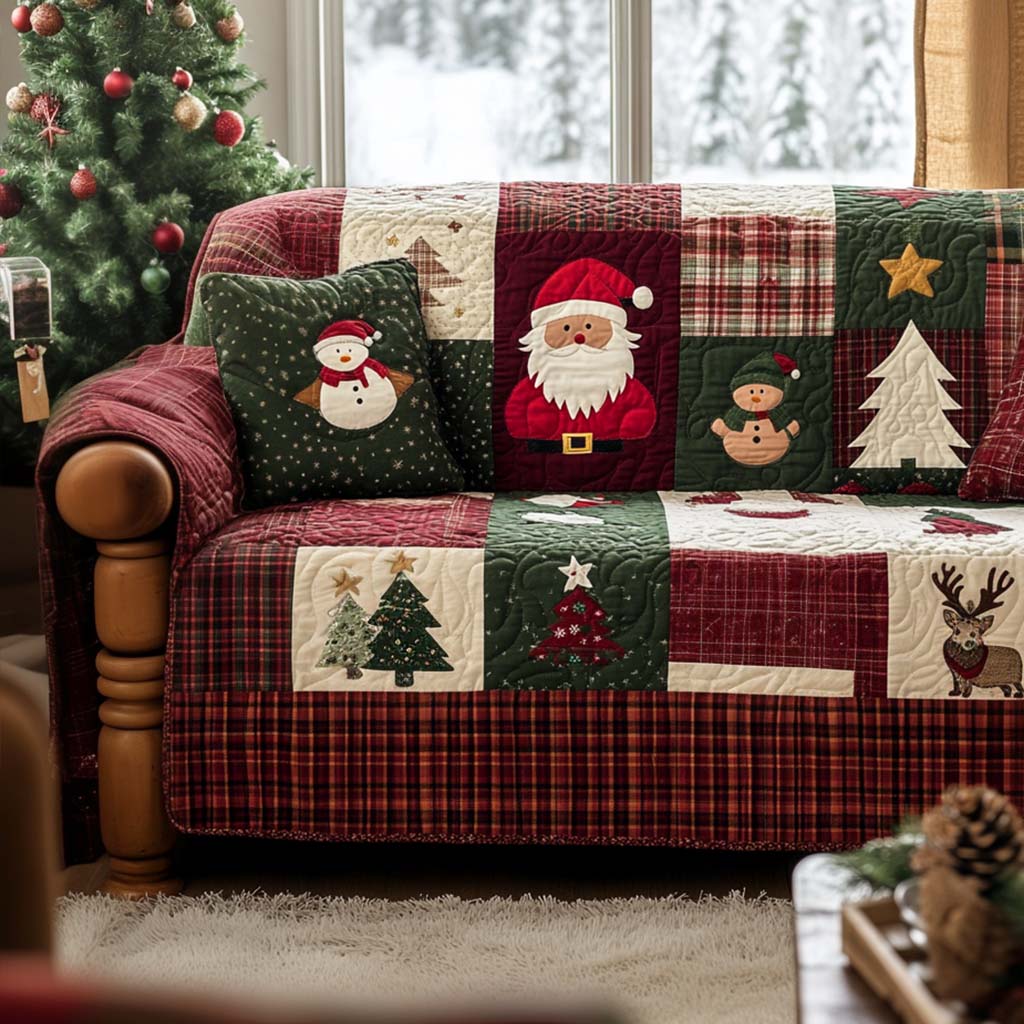 Xmas Quilted Sofa Cover VTQ-Myprintsy