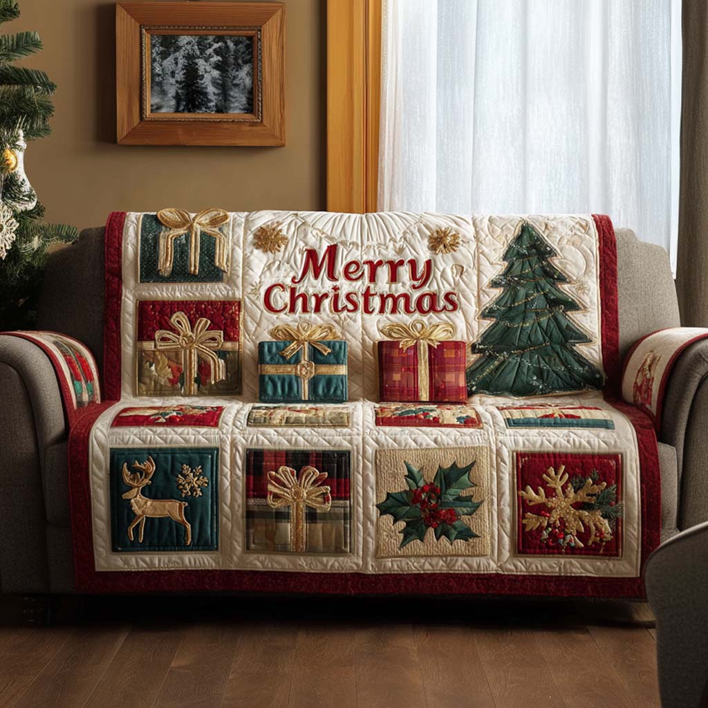 Xmas Quilted Sofa Cover VTQ-Myprintsy