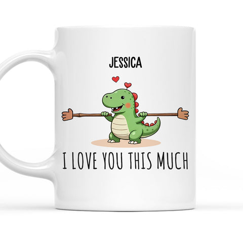 I Love You This Much - Personalized Coffee Mug