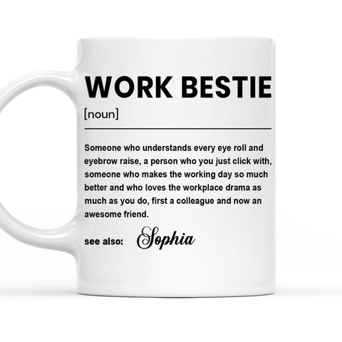 Work Bestie - Personalized Coffee Mug