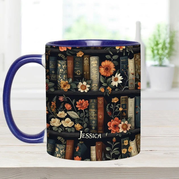 Yes I Do Need All These Books - Personalized Book Accent Mug-Myprintsy
