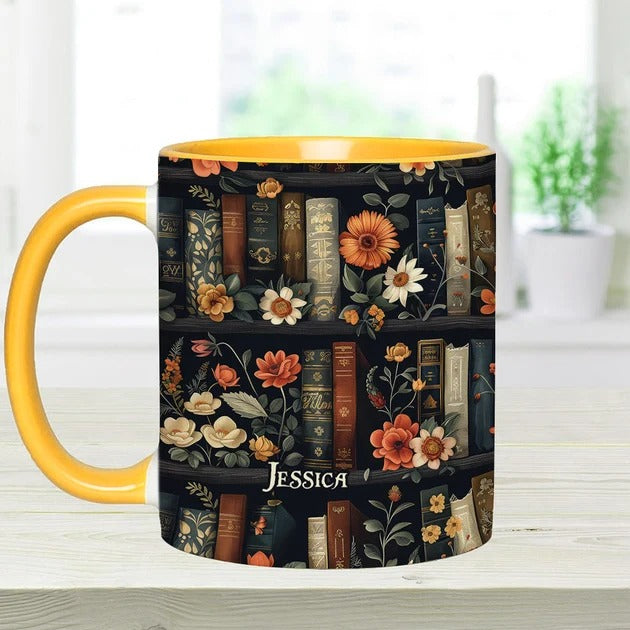 Yes I Do Need All These Books - Personalized Book Accent Mug-Myprintsy