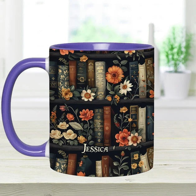 Yes I Do Need All These Books - Personalized Book Accent Mug-Myprintsy