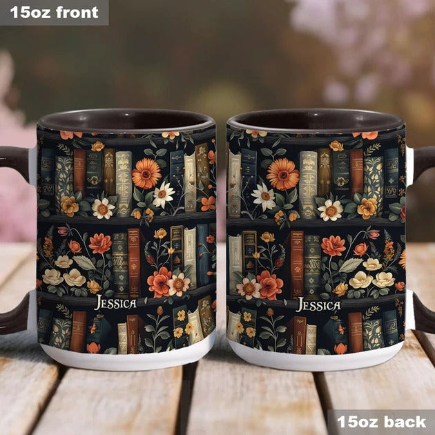 Yes I Do Need All These Books - Personalized Book Accent Mug-Myprintsy