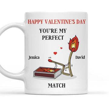 You Are My Perfect Match - Personalized Coffee Mug-Myprintsy
