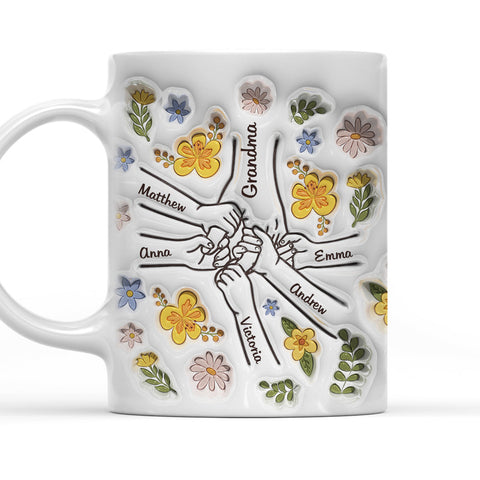 You Hold Our Hands, Also Our Hearts - Personalized 3D Mug-Myprintsy