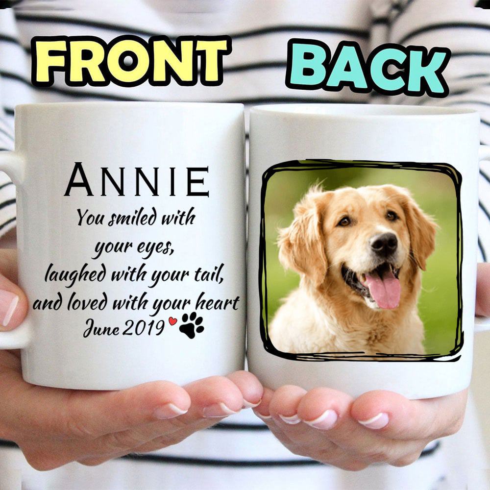 You Smiled With Your Eyes Loved With Your Heart Mug - Personalized Ceramic Mug-Myprintsy