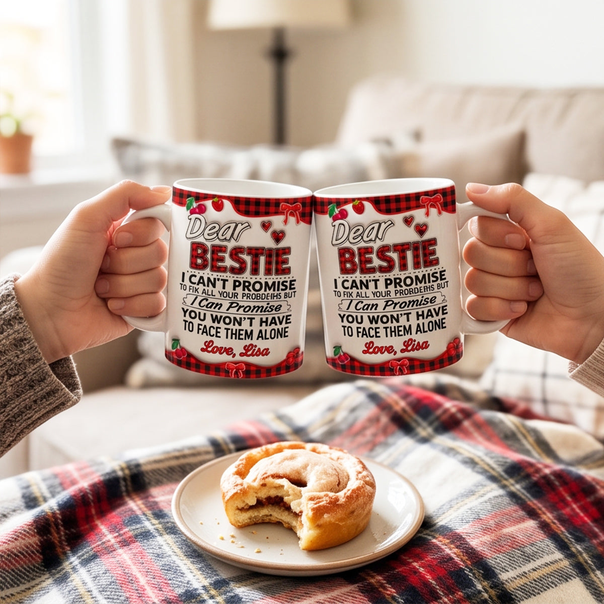 You Won’t Have To Face Problems Alone - Personalized Ceramic Mug-Myprintsy