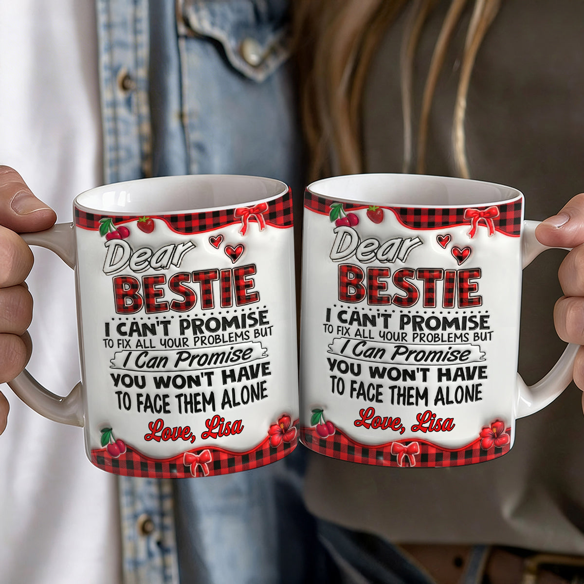 You Won’t Have To Face Problems Alone - Personalized Ceramic Mug-Myprintsy